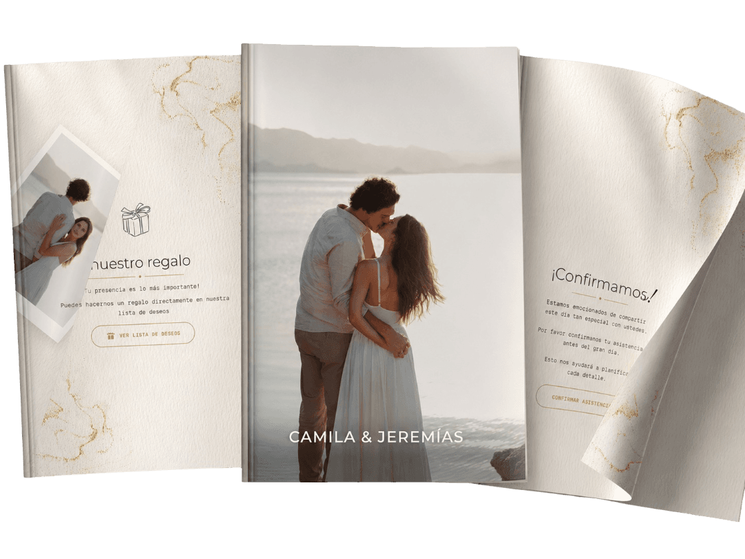 Mockup Plan Magazine: revista digital interactiva de matrimonio — Invite-me Chile